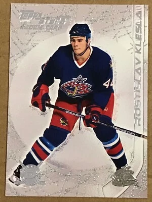 2000-01 ROSTISLAV KLESLA TOPPS STARS ROOKIE CARD #108 COLUMBUS BLUE JACKETS - Image 1 of 2