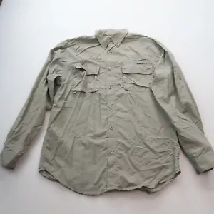 Sportsmans Warehouse Mens Button Up Fishing Hiking Shirt Size Medium Green Nylon - Picture 1 of 10