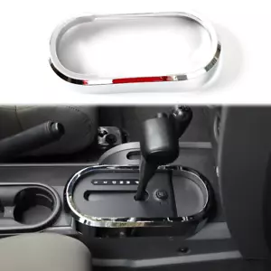 Center Gear Shift Panel Trim Cover Bezels for Jeep Wrangler JK 2007-2010 Chrome - Bild 1 von 7