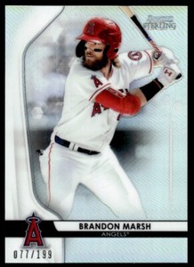 2020 Bowman Sterling Refractors Brandon Marsh R12 Los Angeles Angels #BPR-2