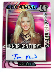 2023 Leaf Pop Century Metal Growing Up Pink #TR1 Tara Reid Autograph #1/7