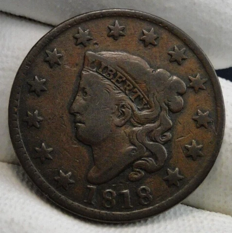 1818 Penny Coronet Large Cent Cover