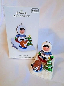 Hallmark Frosty Friends 2008 Eskimo Dog Tree Sledding 29th Collector Series   - Picture 1 of 7