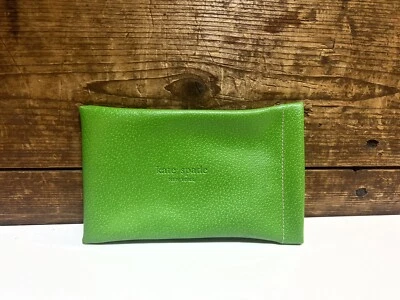 KATE SPADE NEW YORK Green Sunglasses Pouch Protection Case Squeeze Top Open - Image 1 of 4