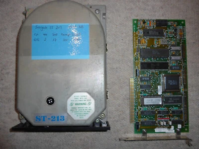 Seagate ST 213 MFM Festplatte 11MB HDD Winchester Disk Controller WD10025-WX2 - Bild 1 von 4