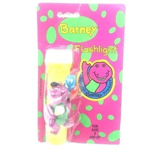 New NOS Vintage 1992 Lyons Official Barney Collectible Flashlight New. - Picture 1 of 3