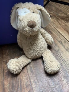 Manhattan Toy Co. soft plush puppy dog tan color ribbed chenille 14" White Eye - Picture 1 of 2