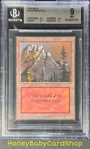 MTG Limited Edition Beta 1993 Mountain (A) BGS 9.0 MINT Old School 93/94 - Picture 1 of 6