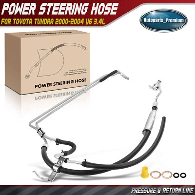 Conjunto de línea de presión y retorno de manguera de dirección asistida para Toyota Tundra 2000-2004 3,4 L Foto 1 de 4
