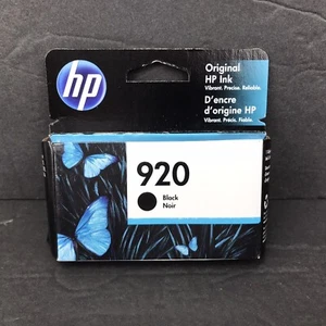 HP 920 Black Ink Cartridge Brand New Expired June 2022 - Picture 1 of 3