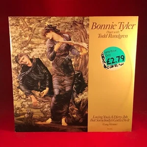 BONNIE TYLER Loving You's A Dirty Job 1985 UK 12" Vinyl Single Todd Rundgren CBS - Picture 1 of 3