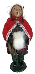 Byers Choice Carolers Mädchen Eisläufer signiert - Bild 1 von 8
