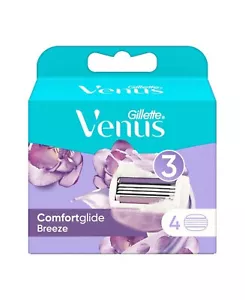 Gillette Venus - Comfort Glide Breeze - Womens Razor Blades - Pack of 4 - Picture 1 of 3