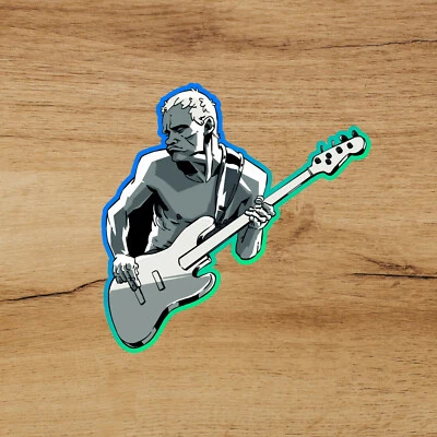 ALTHEASTIX Flea Neon Red Hot Chili Peppers RHCP VINYL DECAL bumper sticker