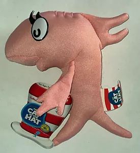 6 Zoll Die Katze im Hut Fisch Dr. Seuss Sitzsack Plüschtier Universal Studio 2003 Neu mit Etikett - Bild 1 von 4