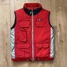 Vintage 90s Tommy Hilfiger Red Gilet Vest Body Warmer Thinsulate Fishing Tactic