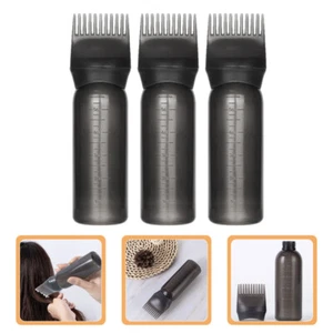 3 Pezzi Applicatore Pettine Radice Bottiglia Tintura Capelli Applicatore Radice Bottiglia Scala Radice - Foto 1 di 12