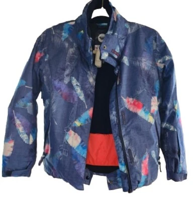 Roxy Dry Flight American Pie Print Jacket Size 10k Girls  - Image 1 of 4