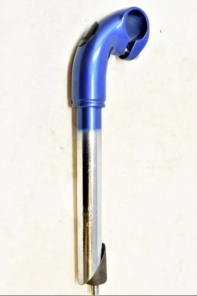 22.2mm HANDLEBAR STEM DUTCH BIKE UPRIGHT RIDING POSITION 1" FORK ALLOY TOP BLUE - Image 1 of 1