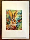 Original Art Animals ‘Summer Hare' Hare Greetings Card new