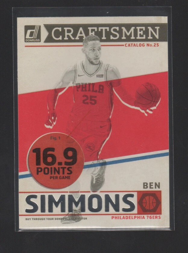 BEN SIMMONS 2019-20 PANINI DONRUSS CRAFTSMEN CARD #14  - Image 1 of 1