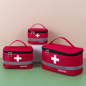 First Aid Bag Emergency Medical Trauma Box Travel Home Medicine Storage Bag - Picture 1 of 23