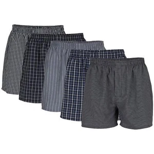 Gildan Men's Underwear Boxers Multipack Black Stripe Assorted 5-Pack Large - Picture 1 of 6