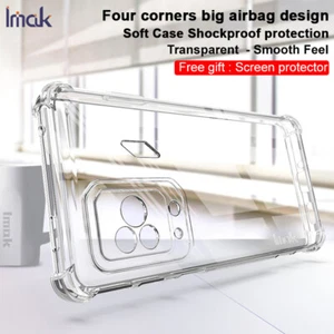 IMAK For XiaoMi BlackShark 5 Pro, Shockproof Airbags Clear Case Soft TPU Cover - Picture 1 of 15