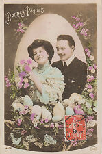 Carte postale fantaisie ancienne  joyeuses Paques 1910  No 4 