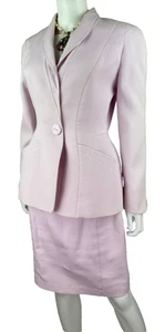 Thierry Mugler 6 US 38 FR 42 IT M 100% Cotton Pink 2pc Skirt Suit Jacket Runway - Picture 1 of 21