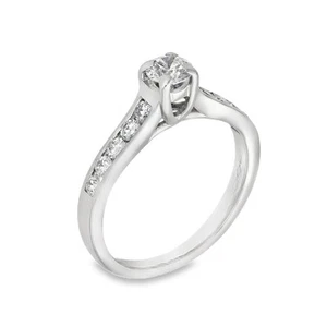 Platinum Diamond Engagement Ring - Size K - 0.67ct - Picture 1 of 5