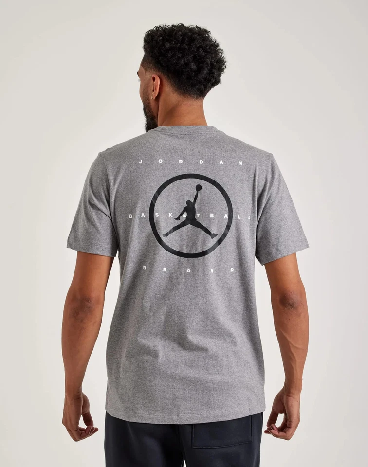 Camiseta Top Jordan Flight Essentials Para Hombre Manga Corta Algodón Gris Grande Foto 1 de 4