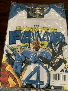 Neu mit Etikett Cakeworthy Fantastic Four Retro Baseball Raglan T-Shirt Größe M Medium - Bild 1 von 3