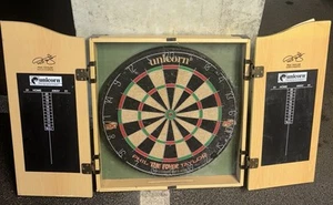 Phil the Power Taylor Unicorn Home Dartboard Cabinet + Dart Board Pub Man Cave - Picture 1 of 14
