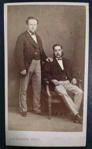 CDV Young Men de J. E. Tourtin, París Francia - Imagen 1 de 2