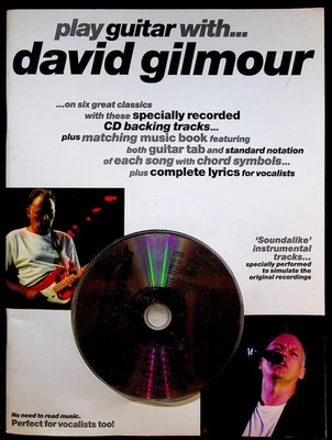 Play Guitar with David Gilmour 1999 Songbook & CD Sheet Music Pink Floyd Songs Foto 1 de 4