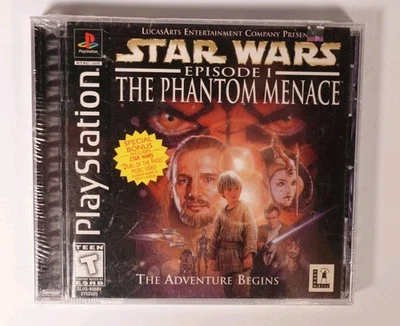 Star Wars: Episode I The Phantom Menace Sony PlayStation 1 1999 Sealed WRAP - Image 1 of 4