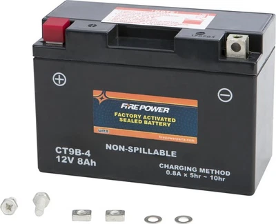 Factory Activated Sealed Battery Fire Power CT9B-4 Replaces YT9B-4 Foto 1 de 2