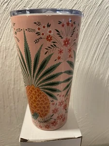 Spartina 449 Stainless Steel Drink Tumbler 16 Oz Alljoy Landing Pineapple New - Picture 1 of 8