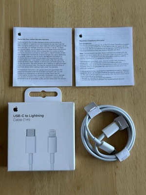 Genuine Apple USB-C To Lightning Cable For iPhone X,11,12,13,14 and Pro max 1M - Image 1 of 3