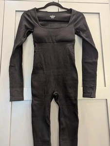 Popilush The Shapewear Jumpsuit Seamless Thumb Hole Square Neck Sz Small NEW - Picture 1 of 13