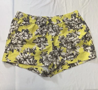 Pantalones cortos J Crew para mujer amarillos talla 8 mezcla de lino Foto 1 de 4