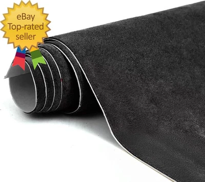 Envoltura de tela de gamuza negra premium de 17X70 pulgadas envoltura de gamuza para interior de automóvil auto-anunciable Foto 1 de 4