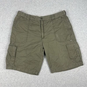 Huski Explorer Men's Cargo Shorts Size XL W37" Khaki Green Hiking & Outdoor Wear - Picture 1 of 11