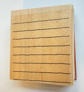 Stampin’ Up! 2000 JUST JOURNALING 1 Piece  Mounted Stamp  Notebook Lines NEW - Picture 1 of 6