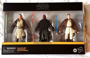 Star Wars The Black Series 6" Qui-Gon Jinn, Darth Maul, Obi-Wan Kenobi Figuren - Bild 1 von 10