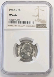 1942 S Jefferson Nickel NGC MS66 View Photos  #Z310 - Picture 1 of 4