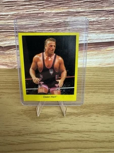 WWF Trivia Card 1997 carte cardinal Owen Hart comme neuf WWE - Photo 1/2
