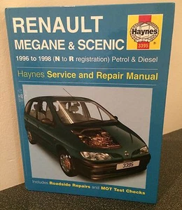 Renault Megane Scenic Haynes Workshop Service Manual 96 to 98 N to R Reg 3395 - Picture 1 of 1