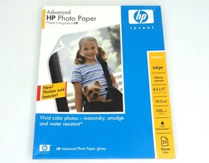 HP Advanced Photo Paper Glossy BRAND NEW SEALED 25 Sheets Inkjet 8.5x11 Q7852A - Picture 1 of 5